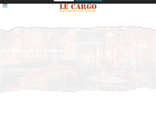 Tablet Screenshot of lecargo-bistro-resto.fr